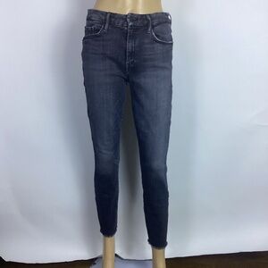 Mother The Looker Ankle Fray jeans in stargazing size 28